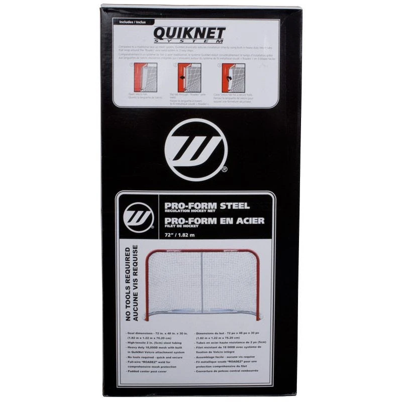Winnwell Pro Form 72in. Regulation Hockey Net W/ QuickNet Mesh System 4 Winnwell Pro Form 72in. Regulation Hockey Net W/ QuickNet Mesh System - Image 4