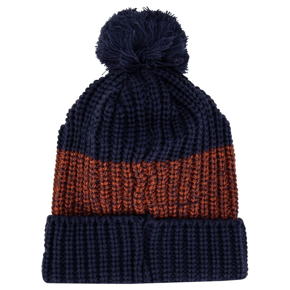 Bauer New Era Rib Stripe Pom Knit Beanie 2 Bauer New Era Rib Stripe Pom Knit Beanie - Image 2