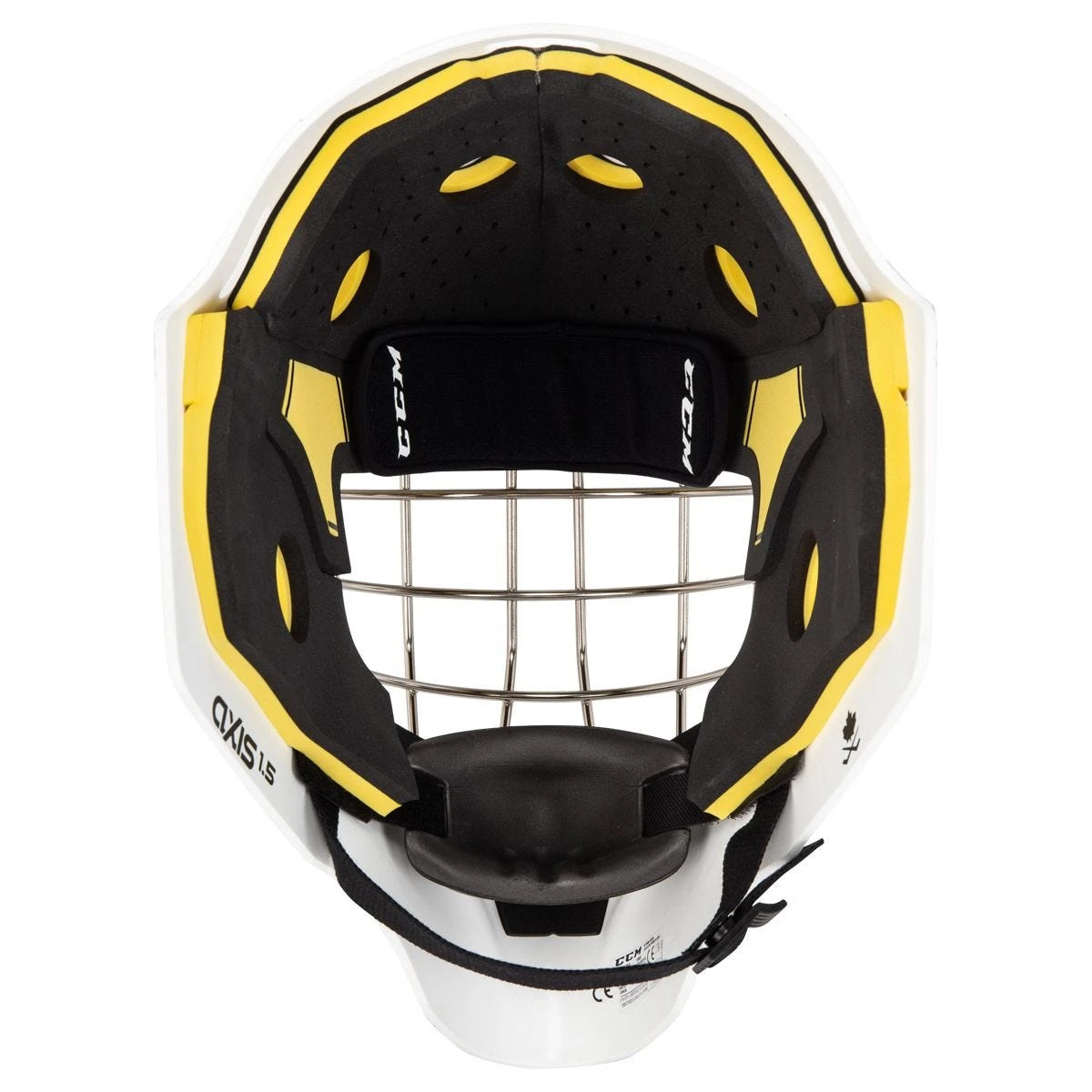 CCM Axis A1.5 Senior Certified Straight Bar Goalie Mask - Team 6 CCM Axis A1.5 Senior Certified Straight Bar Goalie Mask - Team - Image 6
