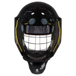 CCM Axis Pro Senior Certified Straight Bar Goalie Mask -Ice Hockey Equipment Shop ccm goalie mask axis pro cert straight bar sr inset5