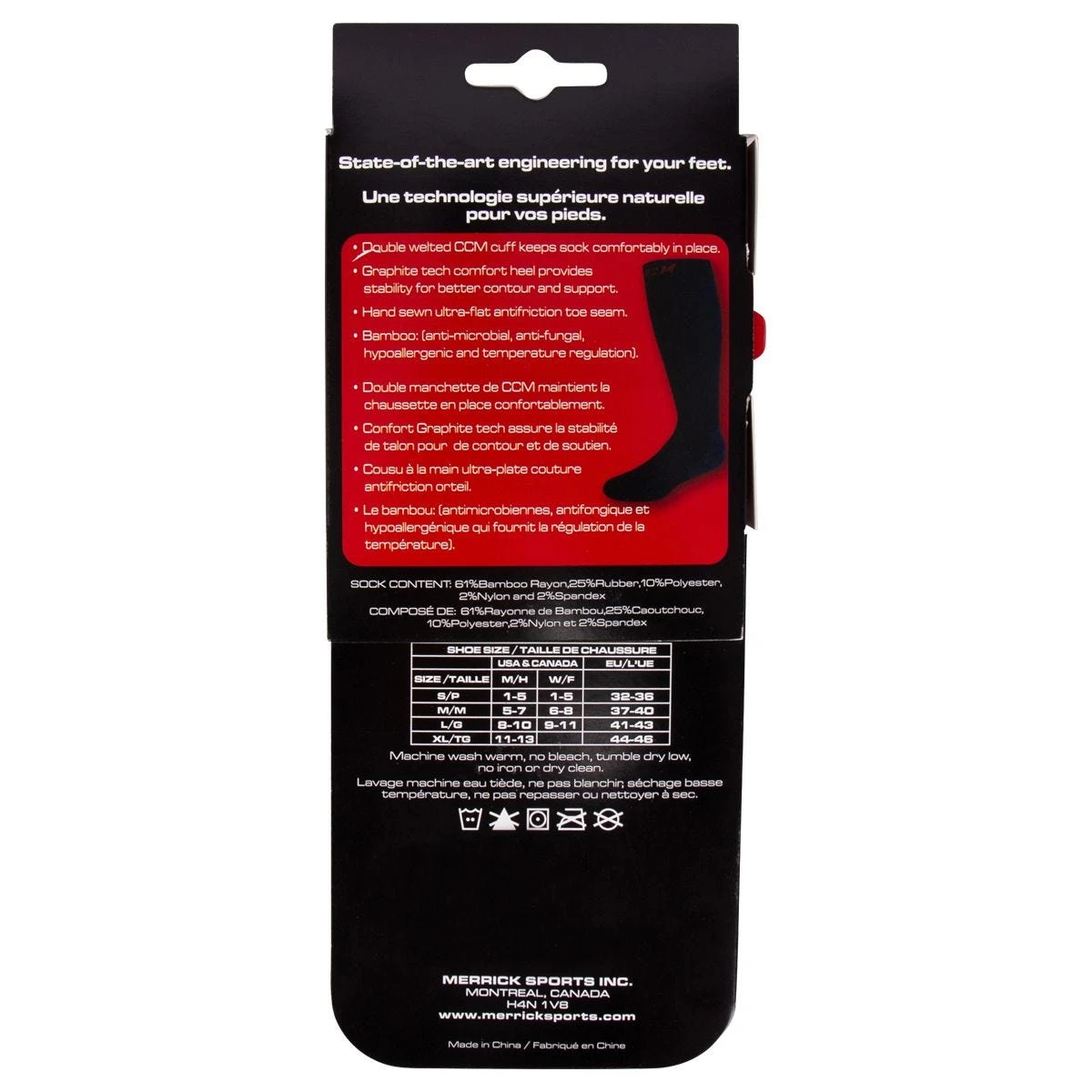 CCM Bamboo Senior Knee-Length Socks 5 CCM Bamboo Senior Knee-Length Socks - Image 5