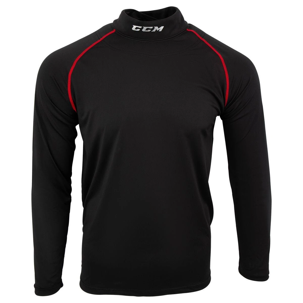 CCM Senior Athletic Fit Long Sleeve Shirt W/Integrated Non-BNQ Neck Protection 1 CCM Senior Athletic Fit Long Sleeve Shirt W/Integrated Non-BNQ Neck Protection