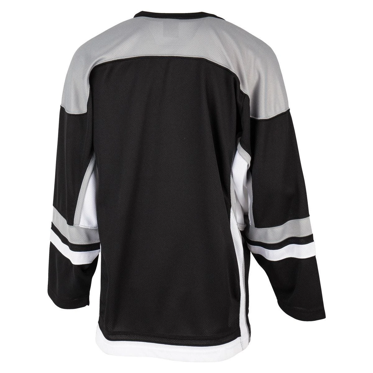 Stadium Adult Hockey Jersey - Black/Gray/White 2 Stadium Adult Hockey Jersey - Black/Gray/White - Image 2