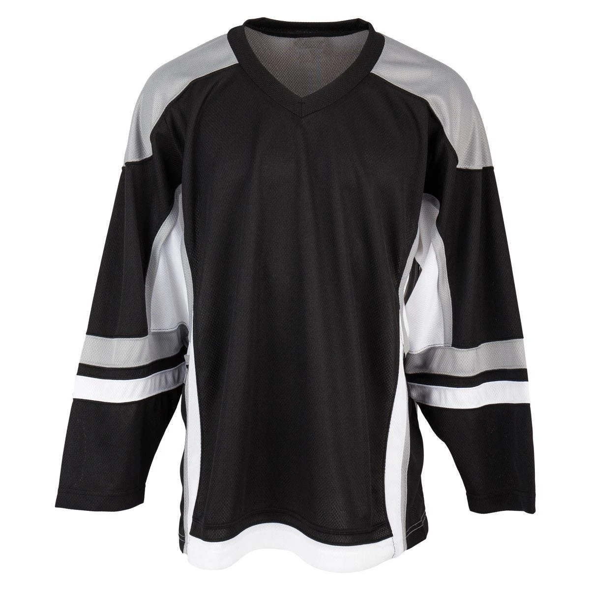 Stadium Adult Hockey Jersey - Black/Gray/White 1 Stadium Adult Hockey Jersey - Black/Gray/White