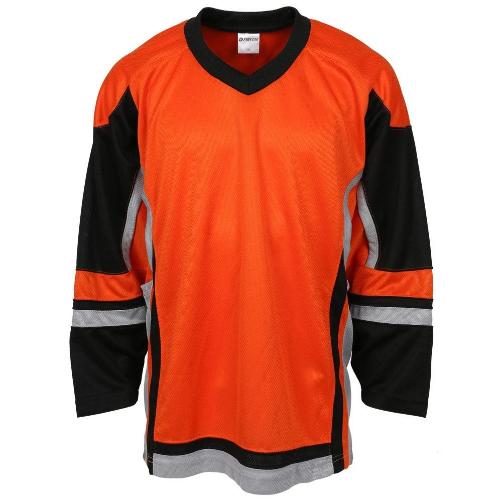 Stadium Youth Hockey Jersey - Orange/Black/Gray 2 Stadium Youth Hockey Jersey - Orange/Black/Gray - Image 2