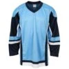 Stadium Adult Hockey Jersey - Powder Blue/Navy/White