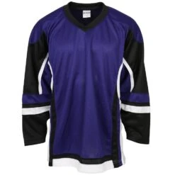 Stadium Adult Hockey Jersey - Purple/Black/White