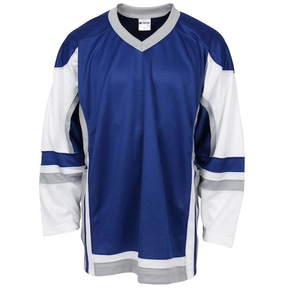 Stadium Adult Hockey Jersey - Royal/White/Gray 1 Stadium Adult Hockey Jersey - Royal/White/Gray
