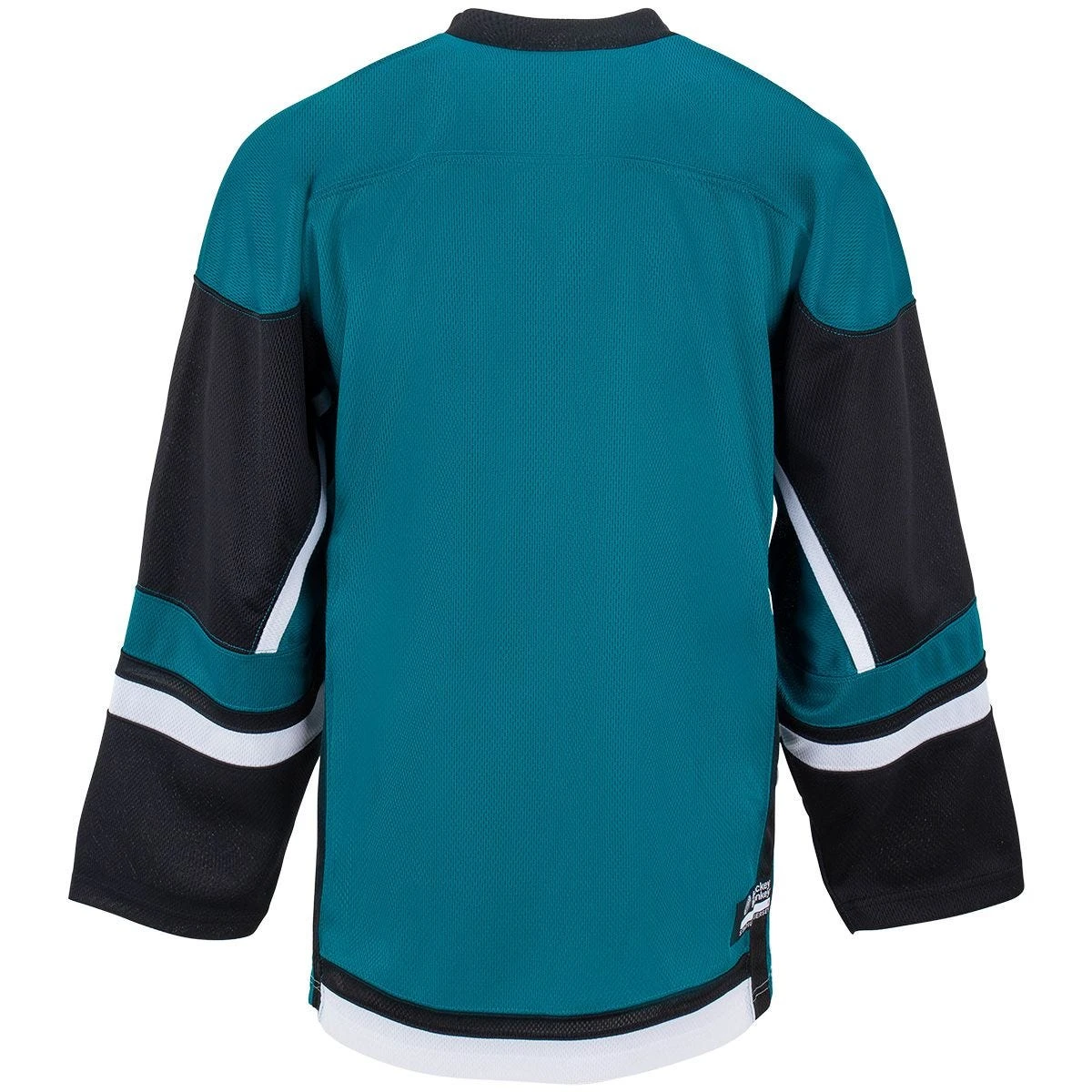 Stadium Adult Hockey Jersey - Teal/Black/White 2 Stadium Adult Hockey Jersey - Teal/Black/White - Image 2