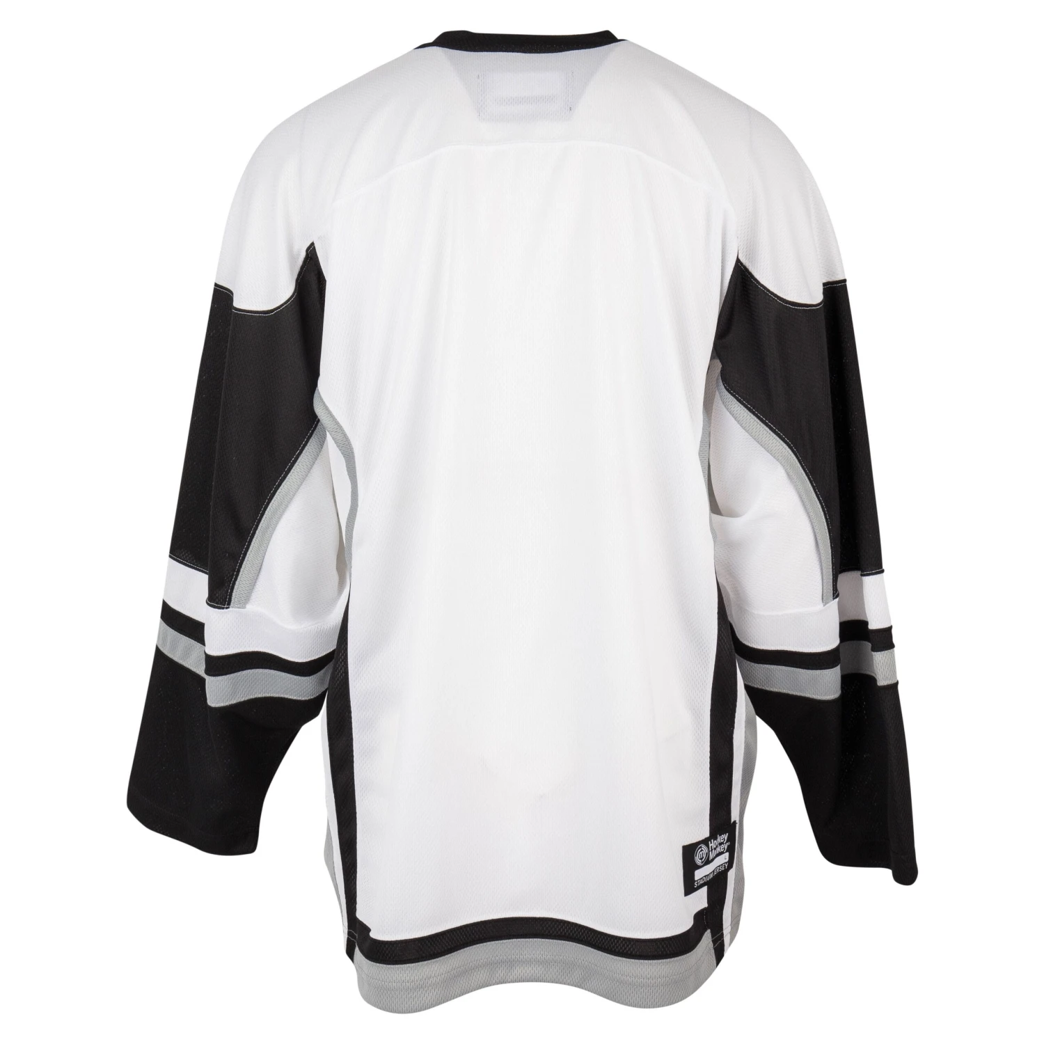 Stadium Youth Hockey Jersey - White/Black/Gray 1 Stadium Youth Hockey Jersey - White/Black/Gray