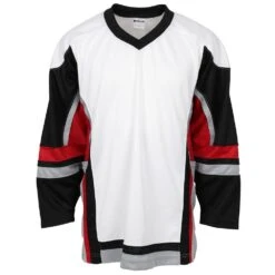 Stadium Adult Hockey Jersey - White/Black/Red