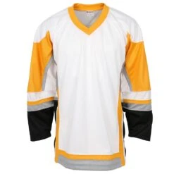 Stadium Youth Hockey Jersey - White/Gold/Gray