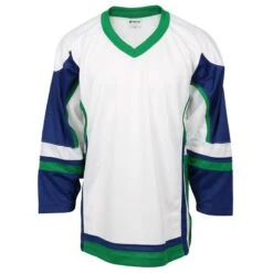 Stadium Adult Hockey Jersey - White/Royal/Kelly