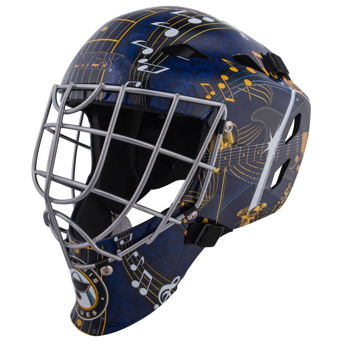 St. Louis Blues Franklin GFM 1500 Goalie Face Mask 1 St. Louis Blues Franklin GFM 1500 Goalie Face Mask