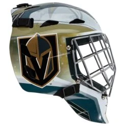 Vegas Golden Knights Franklin GFM 1500 Goalie Face Mask -Ice Hockey Equipment Shop franklin hockey street goalie mask gfn 1500 vgk inset1