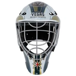 Vegas Golden Knights Franklin GFM 1500 Goalie Face Mask -Ice Hockey Equipment Shop franklin hockey street goalie mask gfn 1500 vgk inset3
