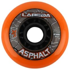 Labeda Asphalt Hard 85A Roller Hockey Wheel - Orange - 4 Pack -Ice Hockey Equipment Shop labeda roller hockey wheel asphalt orange 4 pack inset2