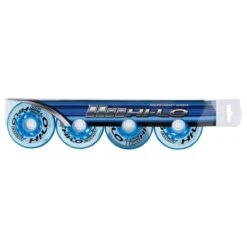 Mission Hi-Lo Court Indoor Soft 76A Roller Hockey Wheel - Blue - 4 Pack -Ice Hockey Equipment Shop ms1458849 1 2