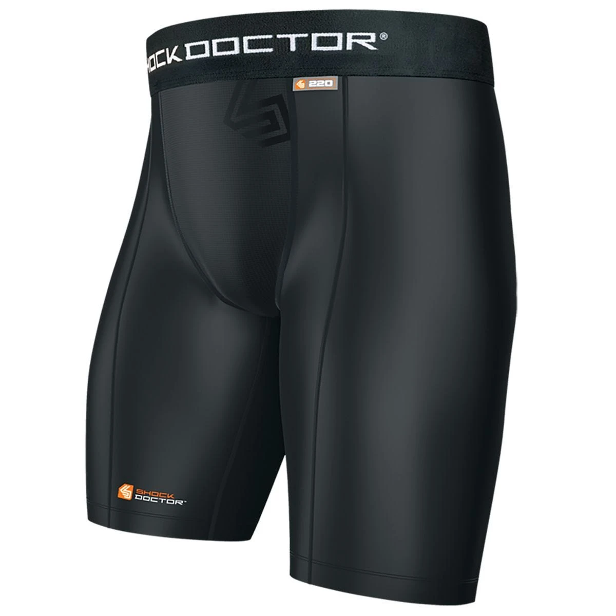 Shock Doctor 220 Core Compression Adult Shorts W/Cup Pocket 1 Shock Doctor 220 Core Compression Adult Shorts W/Cup Pocket