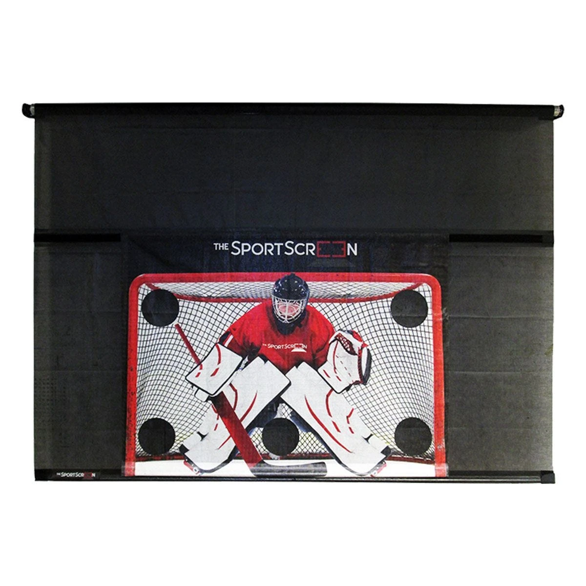 The SportScreen 10ft Manual Screen W/ Detachable Hockey Target 1 The SportScreen 10ft Manual Screen W/ Detachable Hockey Target