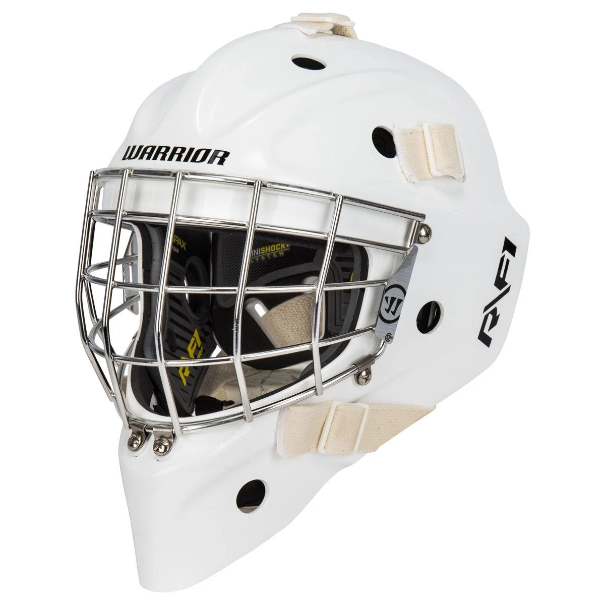 Warrior Ritual R/F1 Junior+ Certified Straight Bar Goalie Mask 1 Warrior Ritual R/F1 Junior+ Certified Straight Bar Goalie Mask